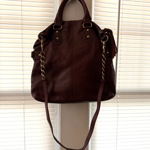 Elda Verney Burgundy Leather Bag - well loved and in beautiful condition - Picture 9 of 16